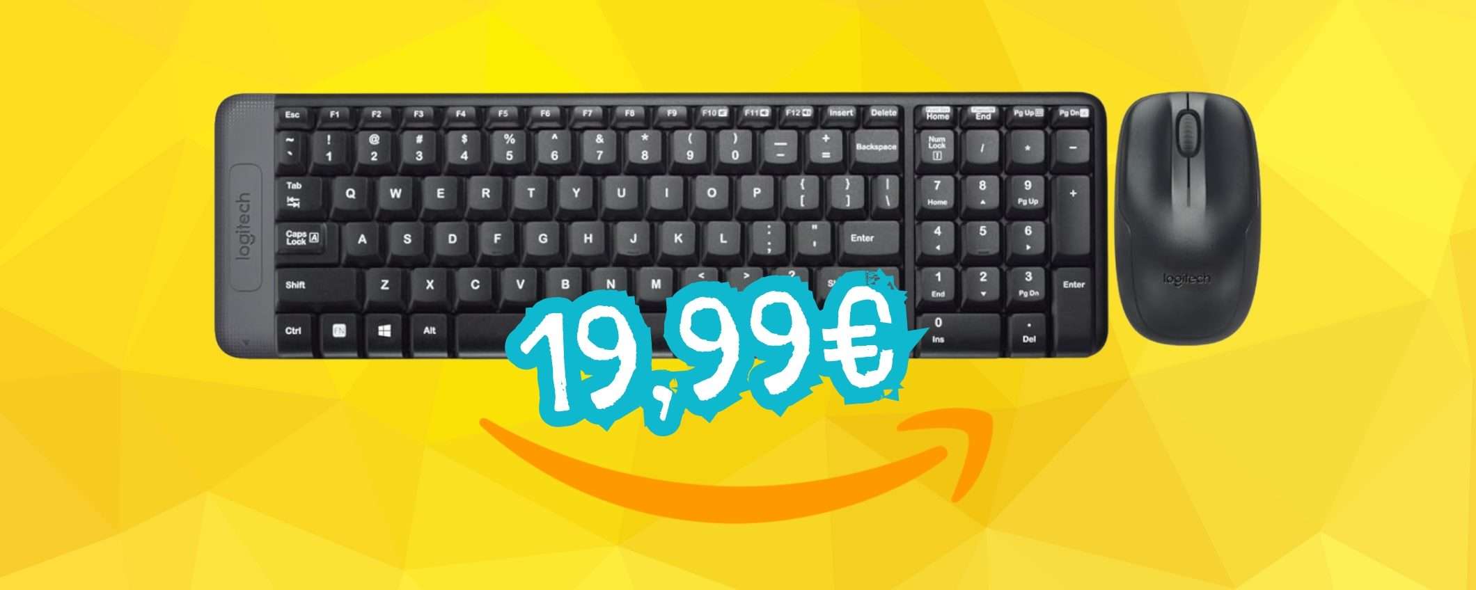 Appena 19,99€ e puoi avere tastiera e mouse wireless Logitech (scopri come) Appena 19,99€ e puoi avere tastiera e mouse wireless Logitech (scopri come)