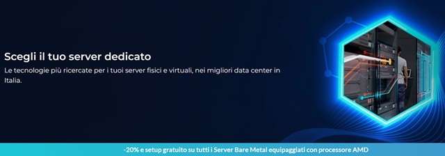 aruba server dedicato sconto 20 per cento