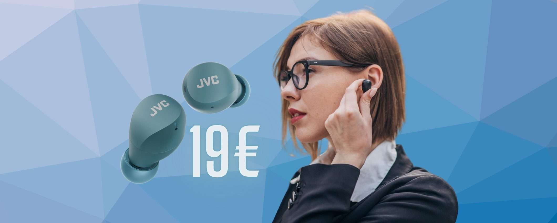 Auricolari wireless JVC al 43% in meno, solo 19€ su Amazon Auricolari wireless JVC al 43% in meno, solo 19€ su Amazon
