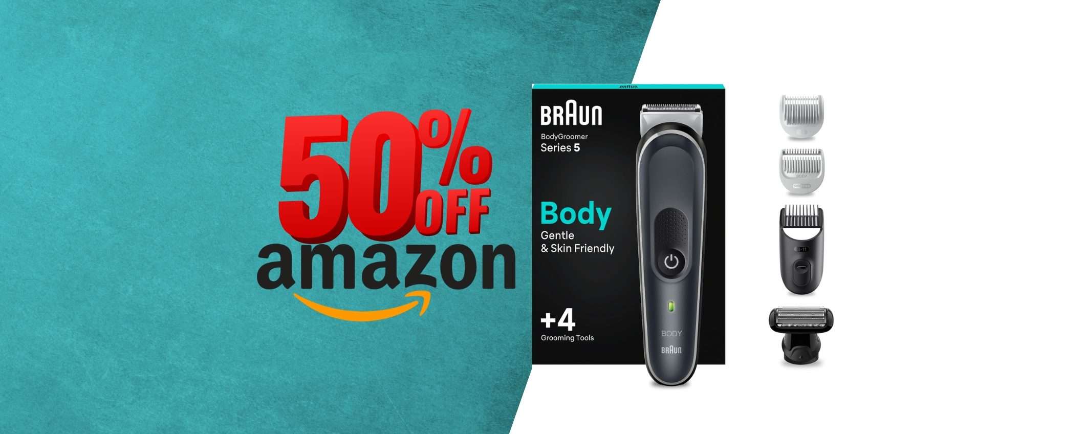 Braun Bodygroomer Series 5: rade le zone sensibili del corpo senza irritazioni Braun Bodygroomer Series 5: rade le zone sensibili del corpo senza irritazioni