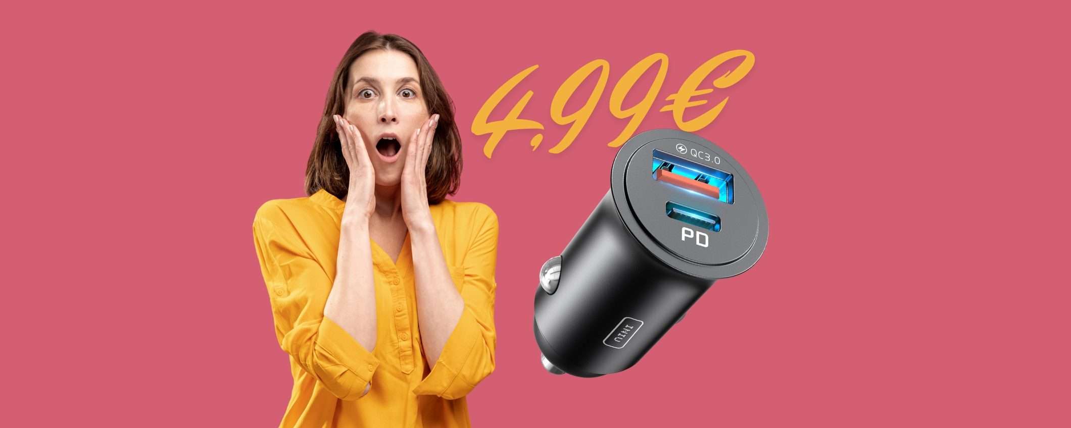 Carica batteria per presa accendisigari auto a soli 4,99€: OFFERTA BOMBA!