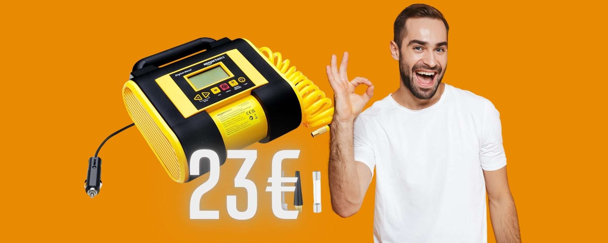 Compressore portatile utilissimo e dal prezzo mini: solo 23€ su Amazon Compressore portatile utilissimo e dal prezzo mini: solo 23€ su Amazon