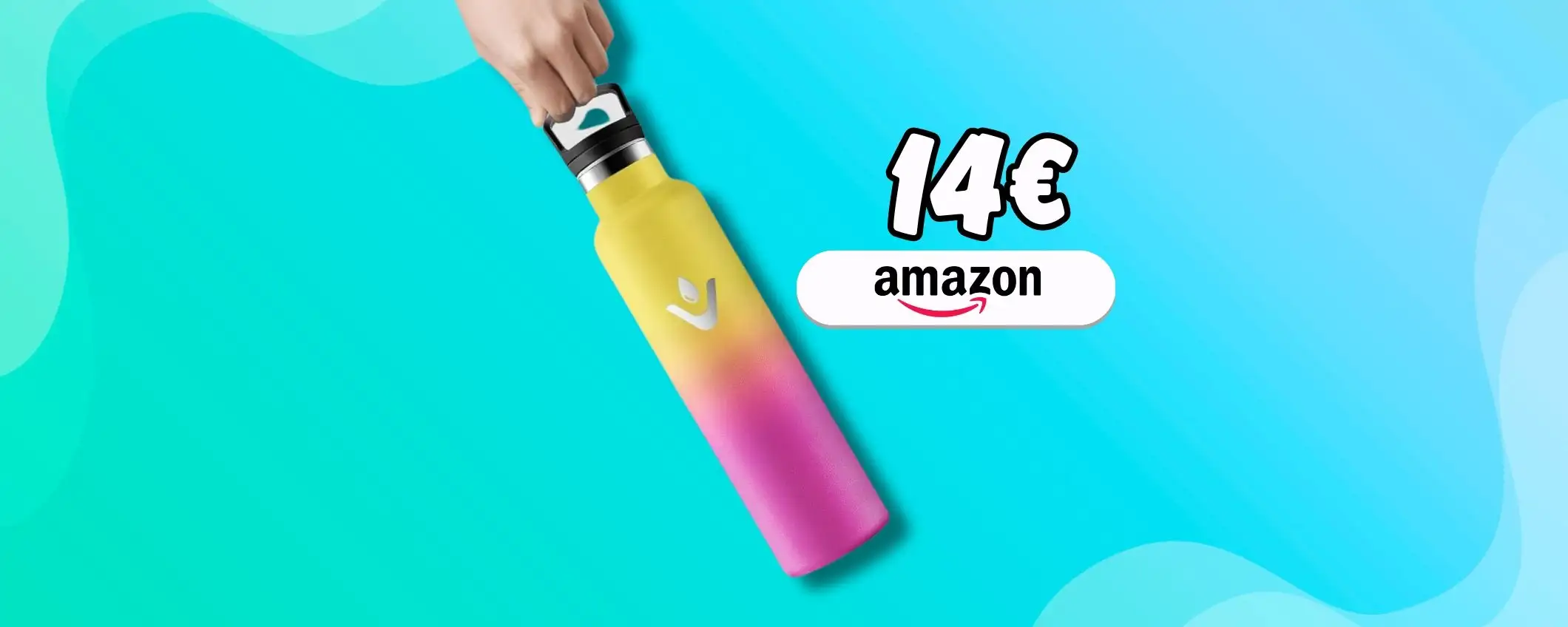 Borraccia Termica 1000ml in acciaio inox: comodissima a soli 14€