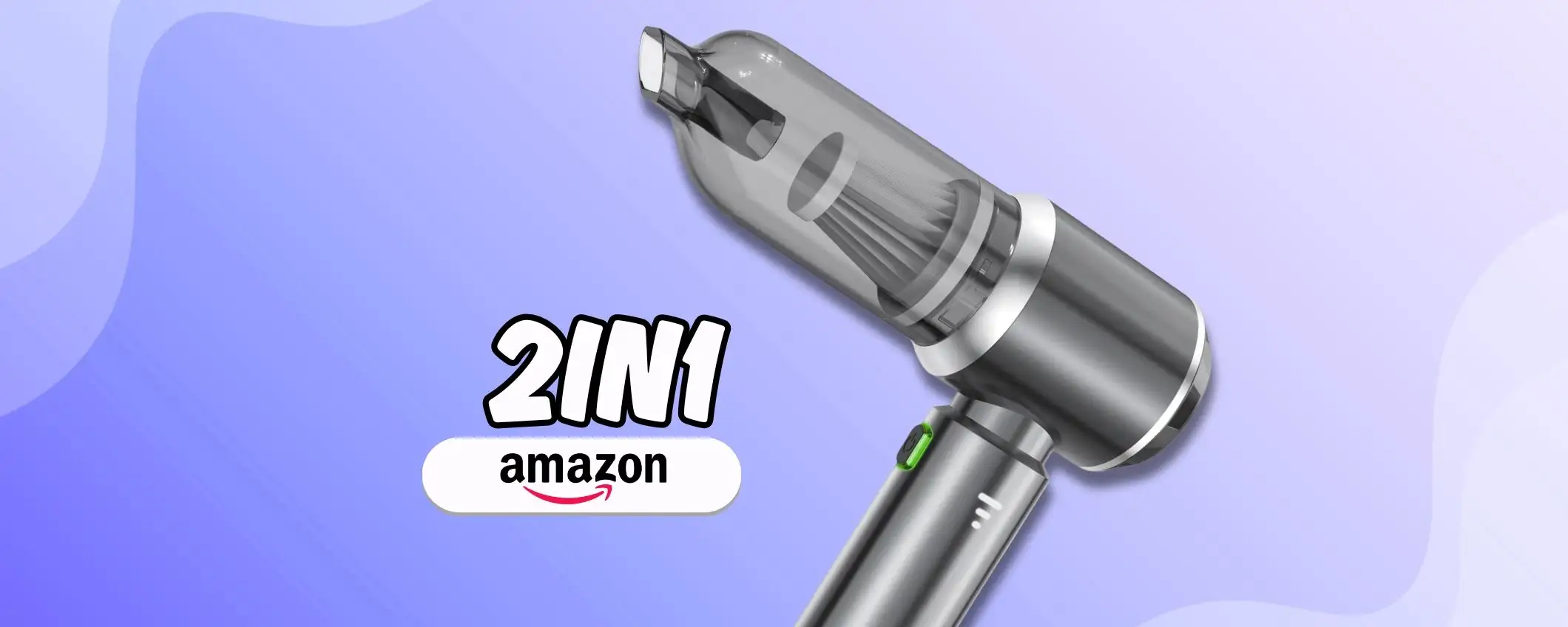 Auto e casa lucenti con questo mini aspirapolvere: è senza fili (18k Pa) Auto e casa lucenti con questo mini aspirapolvere: è senza fili (18k Pa)