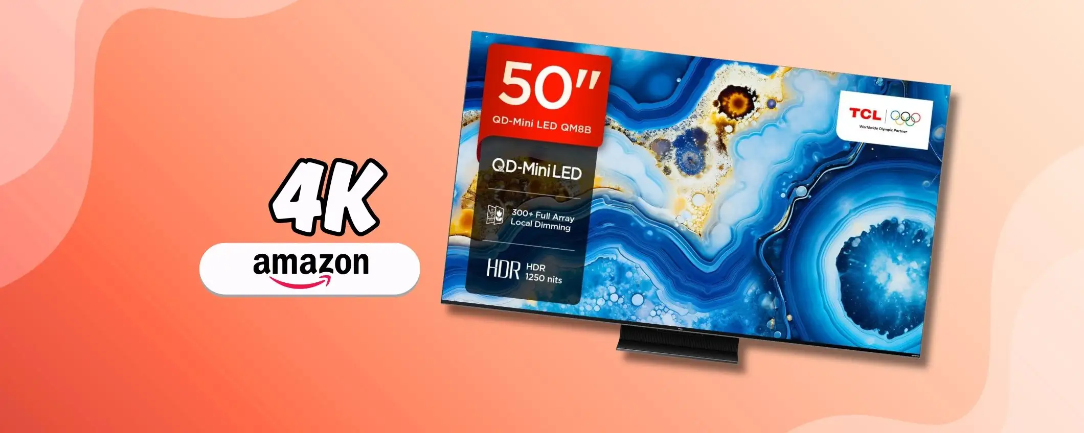 Che spettacolo la TCL TV Mini LED 50”, in casa è come un cinema (-15%) Che spettacolo la TCL TV Mini LED 50”, in casa è come un cinema (-15%)