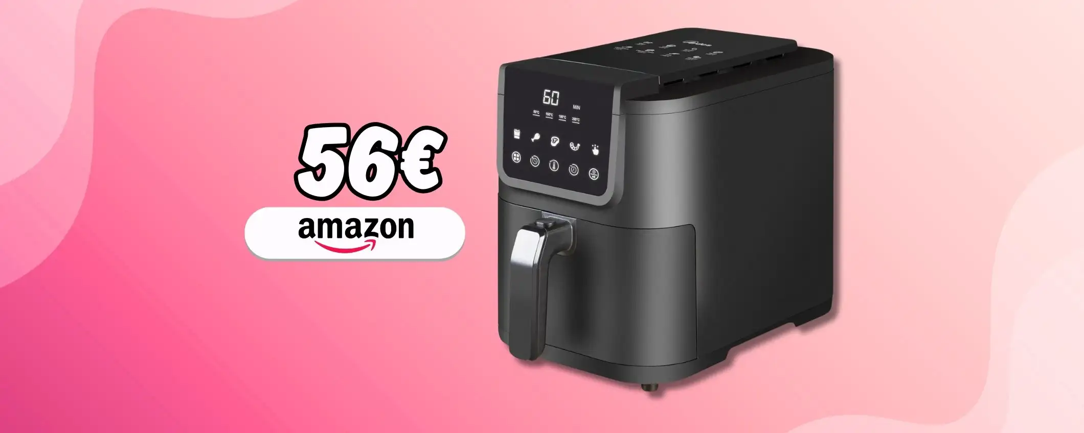 Meno di 60€ per la friggitrice ad aria XL ma ultra slim: una bomba