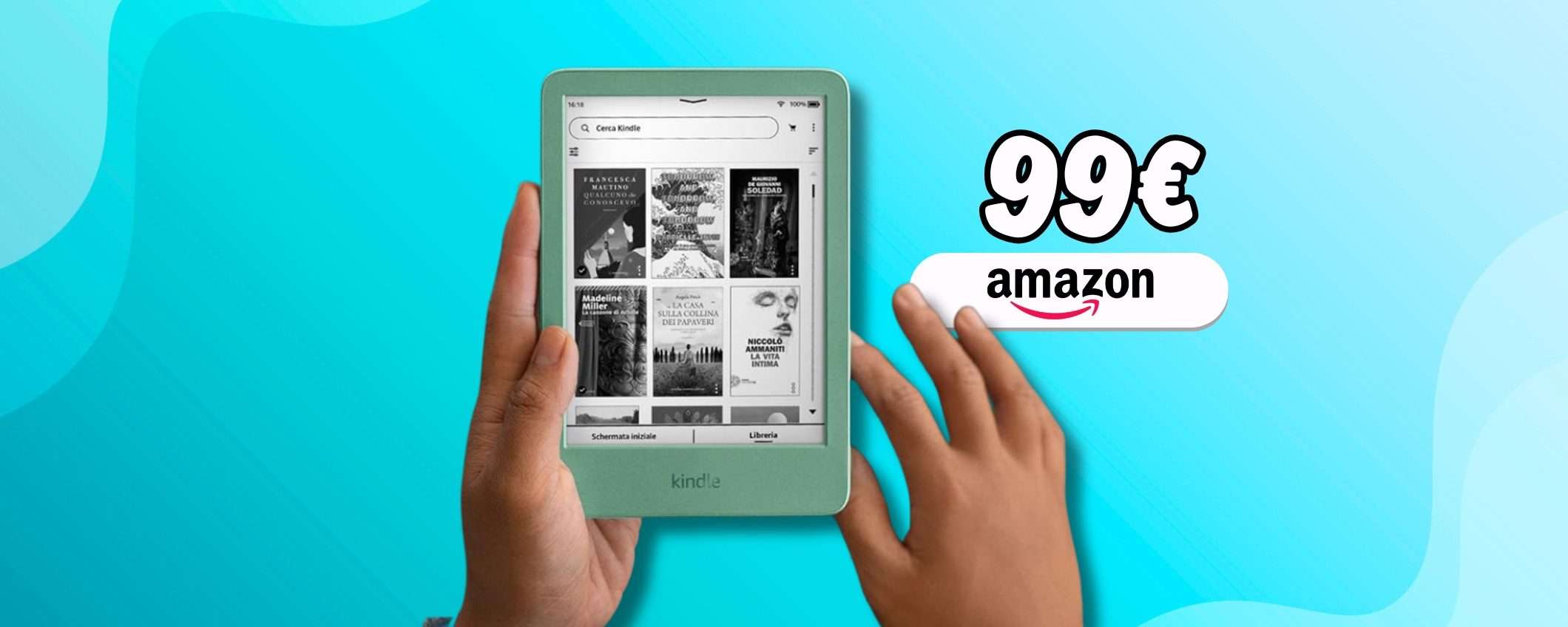 Amazon Kindle torna in sconto: lettura confortevole in ogni momento, 99€