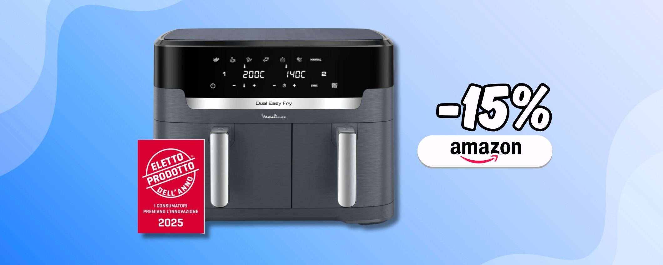 Moulinex XXL per cucinare sano, in meno tempo e in modo gustoso (-15%) Moulinex XXL per cucinare sano, in meno tempo e in modo gustoso (-15%)