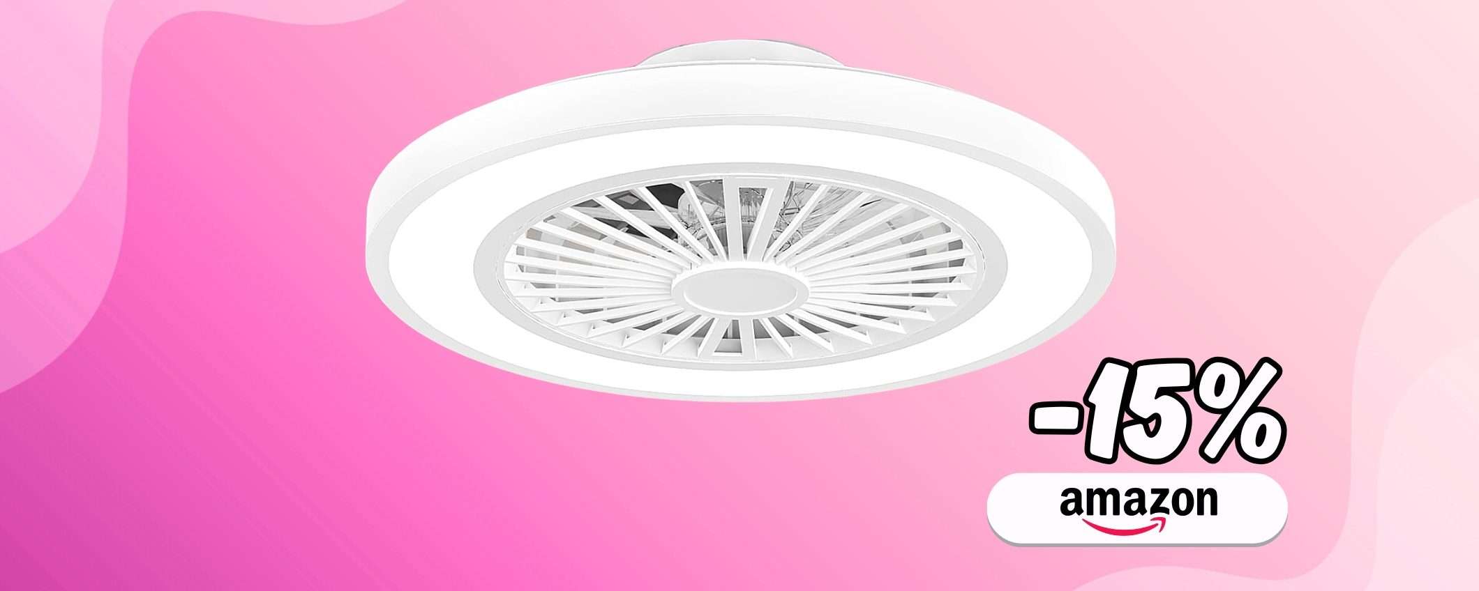 Super fresco e con un ventilatore di design: telecomando e luce (Amazon) Super fresco e con un ventilatore di design: telecomando e luce (Amazon)