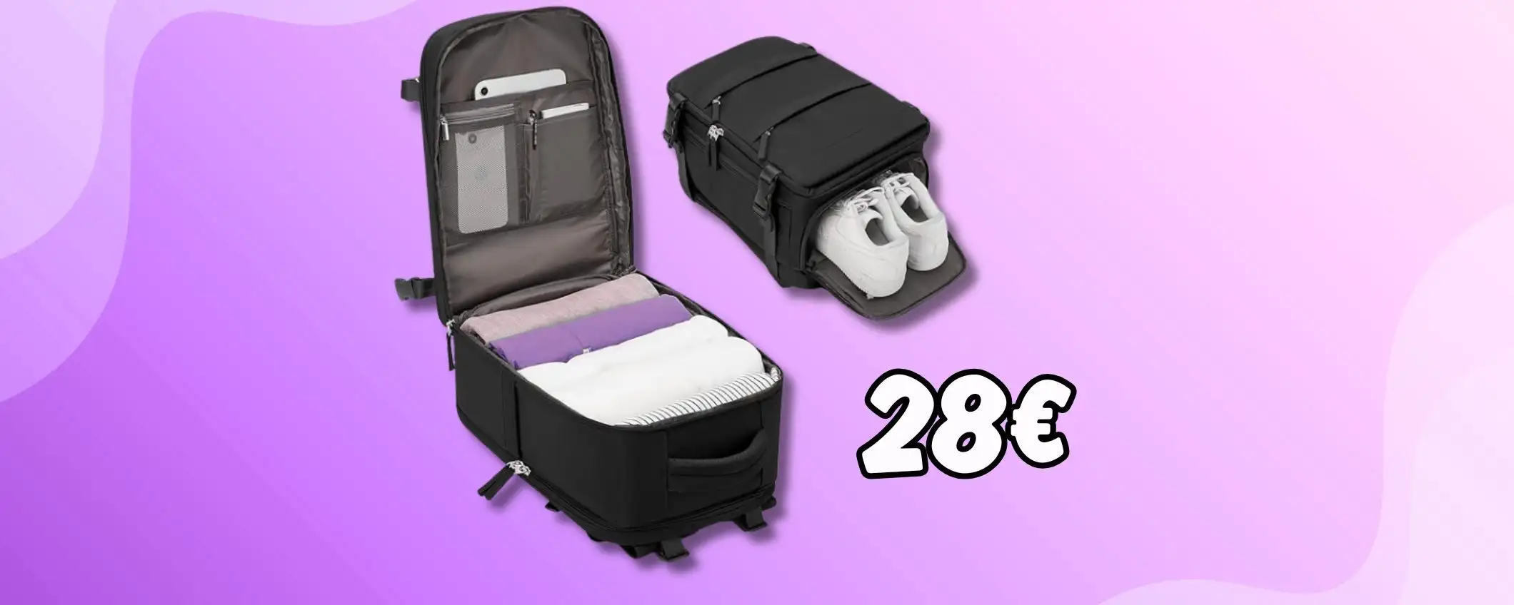 Parti facile con lo zaino perfetto: ha anche la tasca per il PC, tuo a 28€ Parti facile con lo zaino perfetto: ha anche la tasca per il PC, tuo a 28€