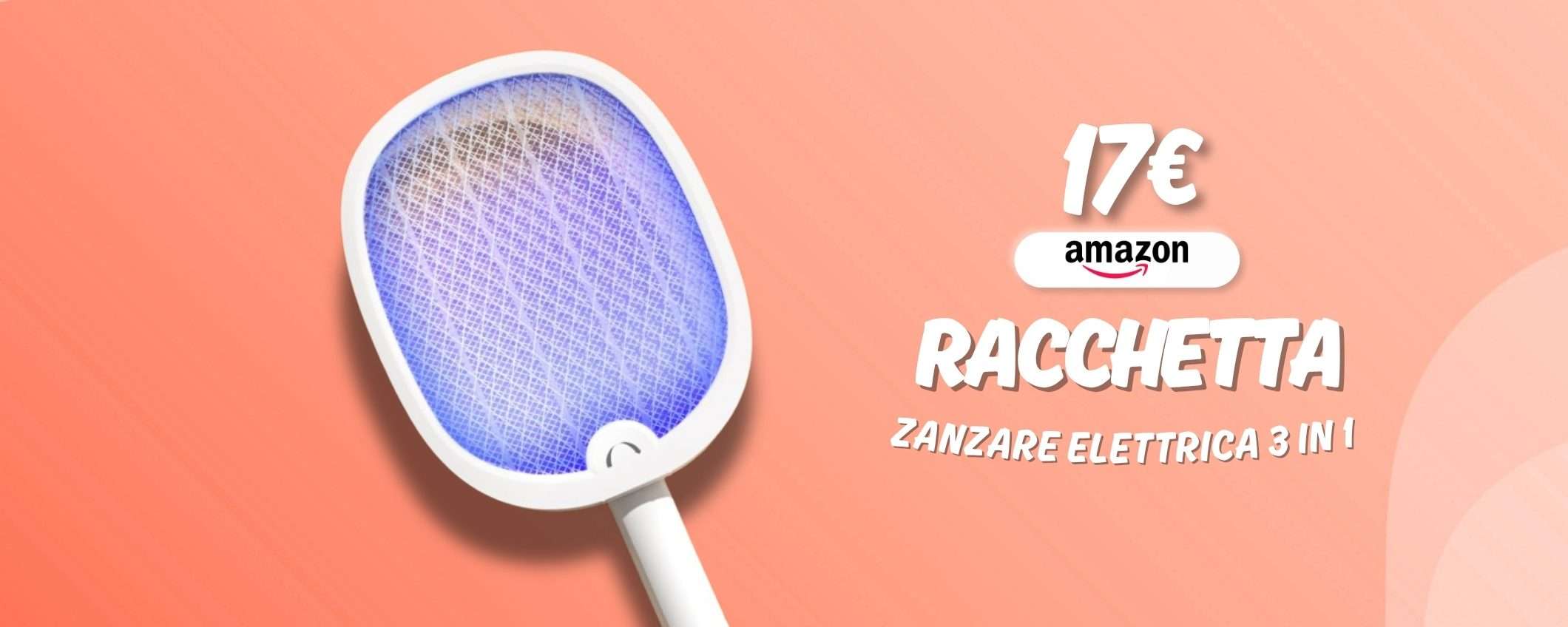 Zanzare ADDIO con la racchetta elettrica definitiva: efficacie e sicura Zanzare ADDIO con la racchetta elettrica definitiva: efficacie e sicura