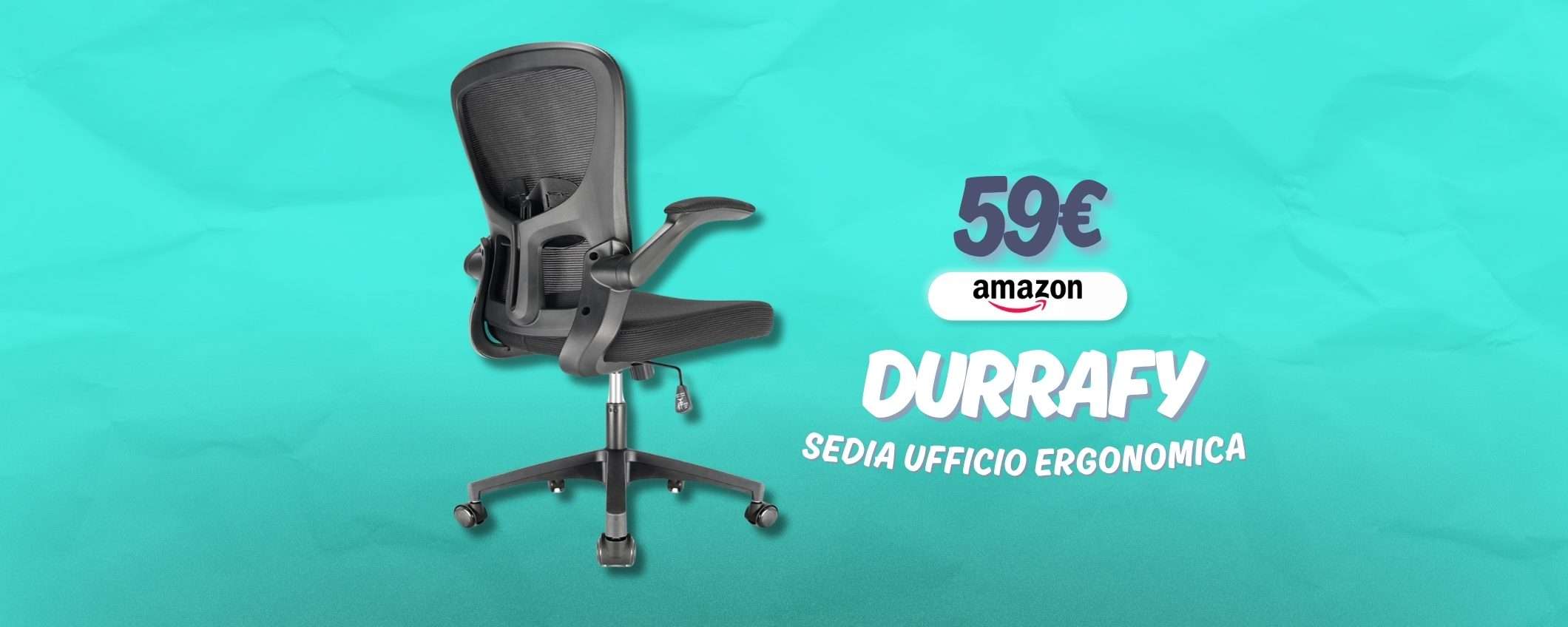 Bastano 59€ per sedersi in modo corretto: sedia ergonomica TOP Bastano 59€ per sedersi in modo corretto: sedia ergonomica TOP