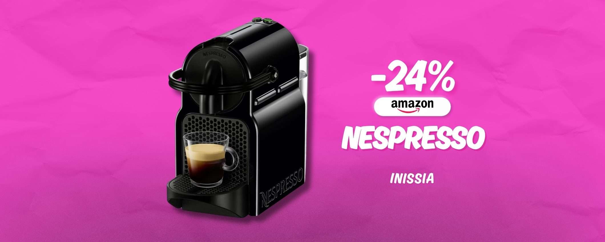 Nespresso Inissia è in grande sconto: scende sotto gli 80€ con caffè in regalo Nespresso Inissia è in grande sconto: scende sotto gli 80€ con caffè in regalo