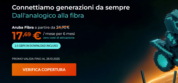 fibra aruba prezzo