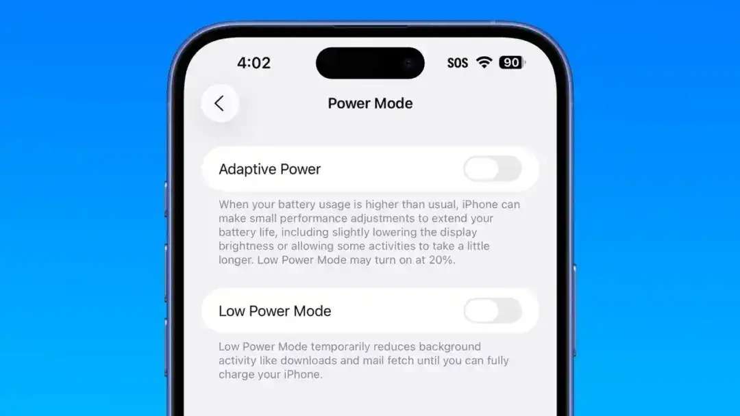 ios 26 iphone adaptive power