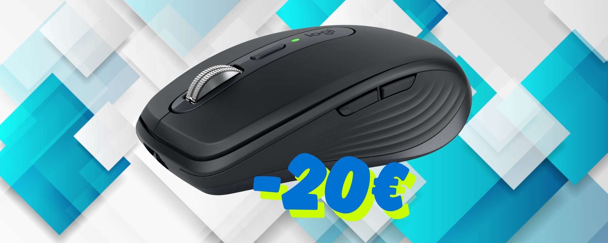 Logitech MX Anywhere 3S: mouse wireless di qualità al prezzo più basso (-20€) Logitech MX Anywhere 3S: mouse wireless di qualità al prezzo più basso (-20€)