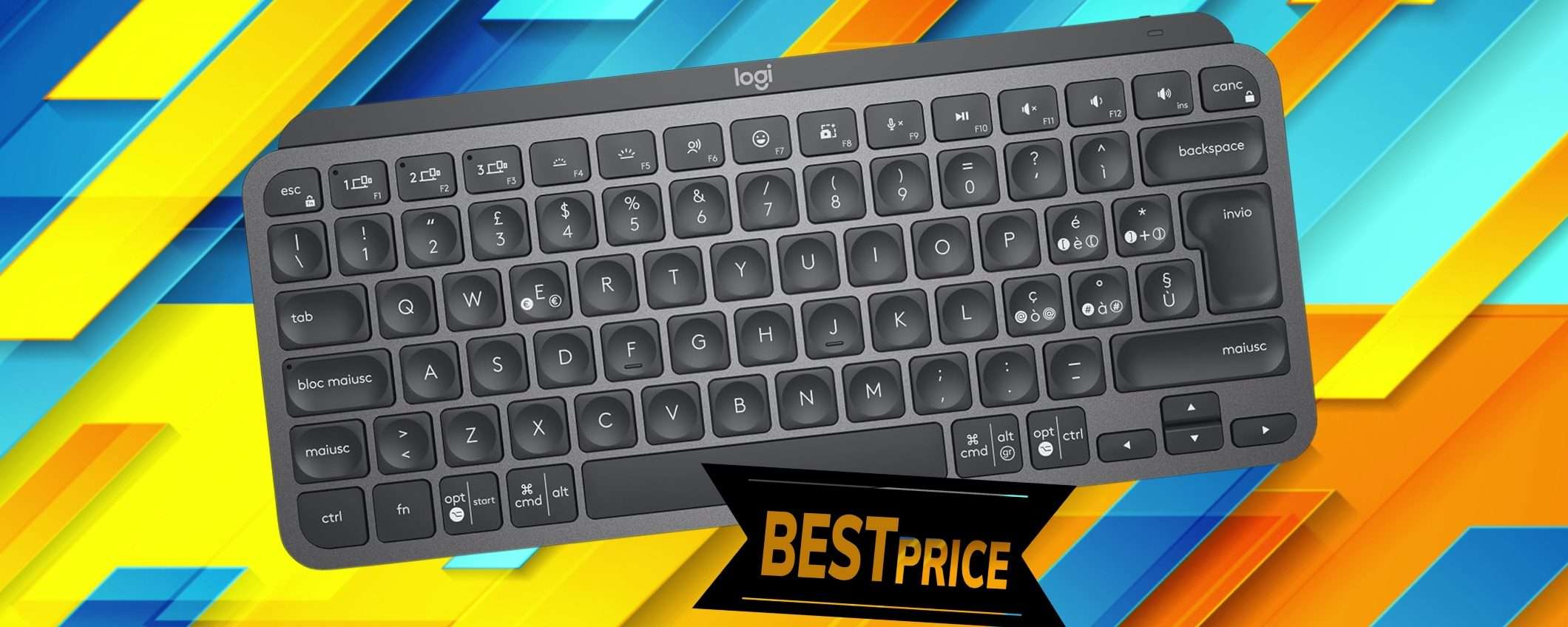 Logitech MX Keys: spettacolare mini tastiera con sconto al 46% (limitata) Logitech MX Keys: spettacolare mini tastiera con sconto al 46% (limitata)