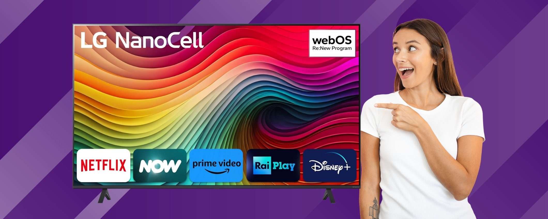 MINIMO STORICO per la Smart TV LG con tecnologia NanoCell da 50 MINIMO STORICO per la Smart TV LG con tecnologia NanoCell da 50