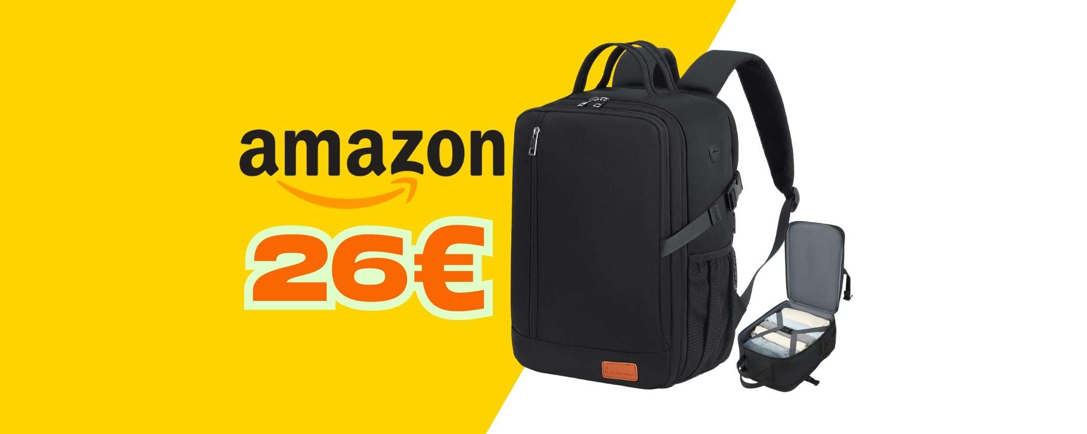 Niente più costi esagerati per il bagaglio Ryanair con questo zaino a 26€