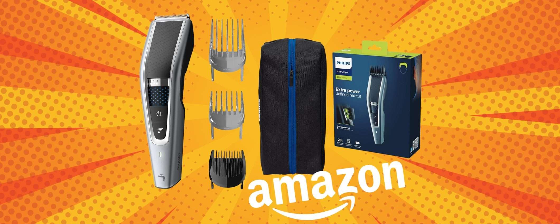 Philips Hair Clipper Serie 5000: regolacapelli professionale a soli 33€ Philips Hair Clipper Serie 5000: regolacapelli professionale a soli 33€