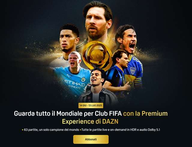 premium experience dazn mondiale per club