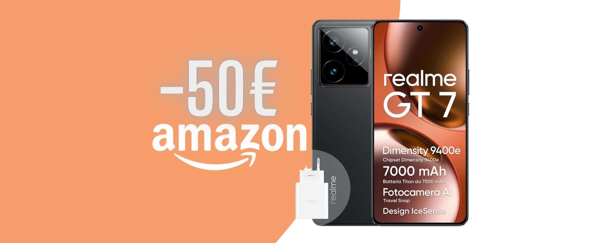 Realme GT 7 (12/256GB) già in SCONTO di 50€ su Amazon Realme GT 7 (12/256GB) già in SCONTO di 50€ su Amazon