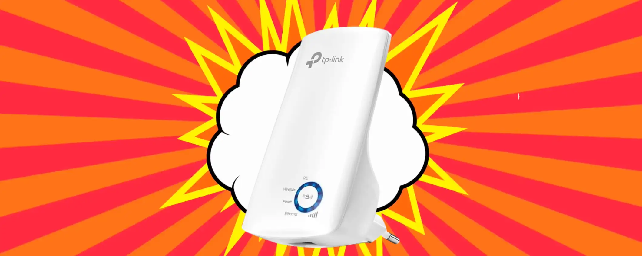 Connessione al top in ogni angolo di casa con il Ripetitore TP-Link a soli 16€ Connessione al top in ogni angolo di casa con il Ripetitore TP-Link a soli 16€