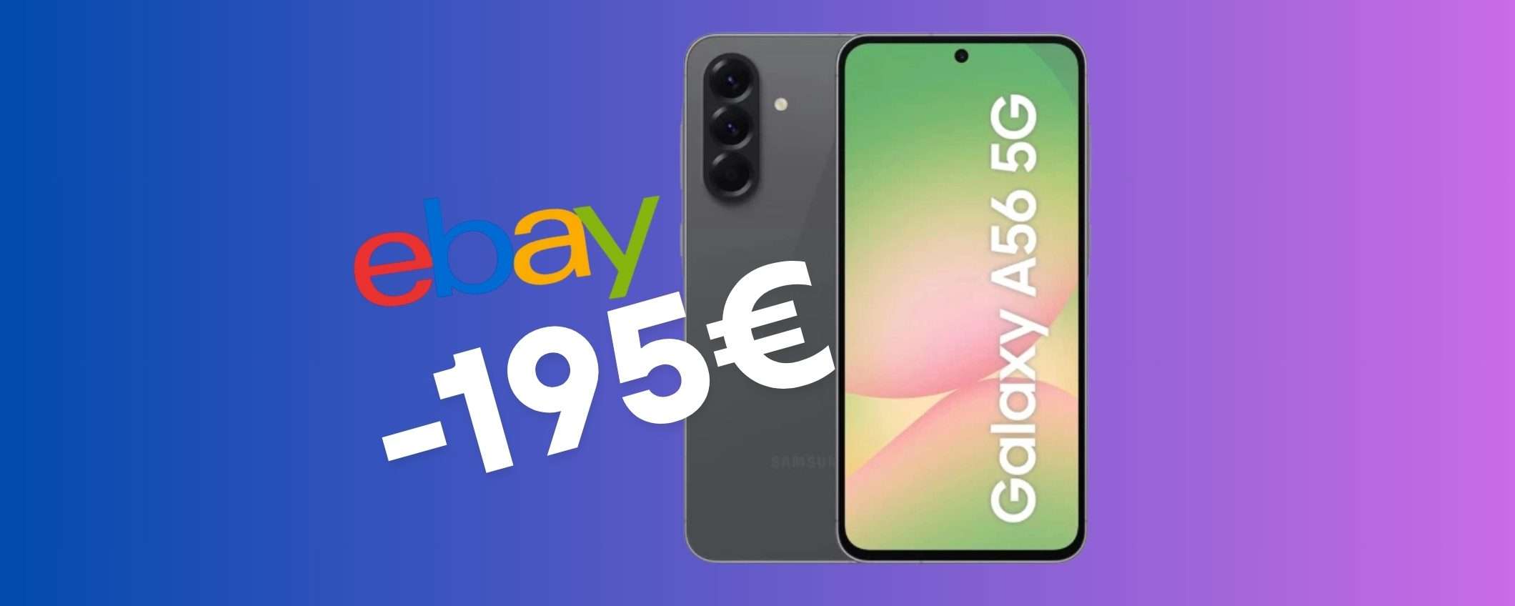 Samsung Galaxy A56 5G da 256GB in SCONTO di 195€ è un best buy Samsung Galaxy A56 5G da 256GB in SCONTO di 195€ è un best buy