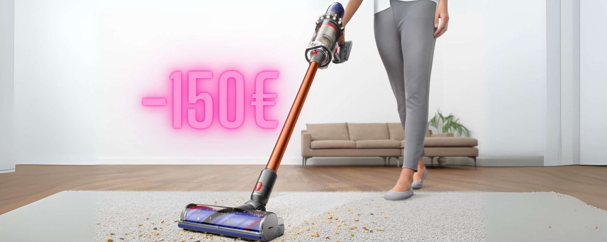 SCONTO Amazon di 150€ sul fantastico Dyson Cyclone V10 Absolute