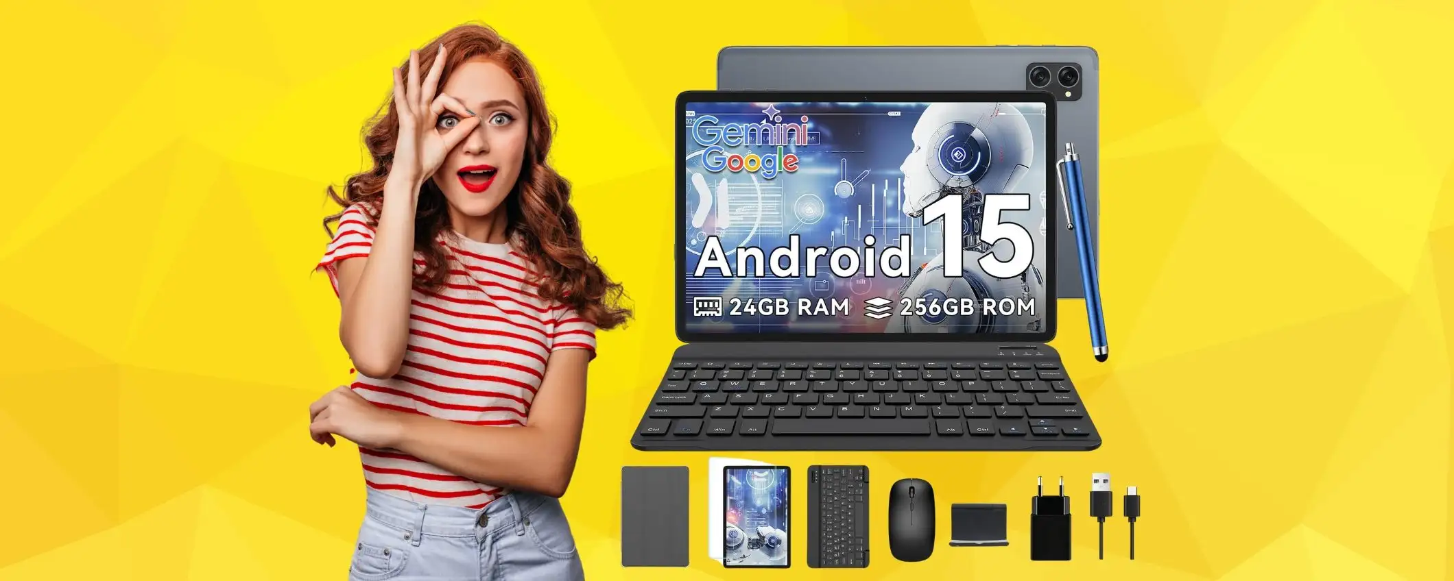 Tablet da 10,1 pollici con Android 15 e memoria da 256GB scontato oltre la metà Tablet da 10,1 pollici con Android 15 e memoria da 256GB scontato oltre la metà