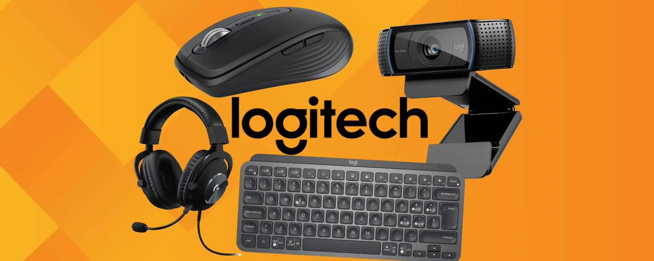 Tastiere, mouse, webcam e cuffie firmati Logitech: lista con gli sconti Amazon Tastiere, mouse, webcam e cuffie firmati Logitech: lista con gli sconti Amazon