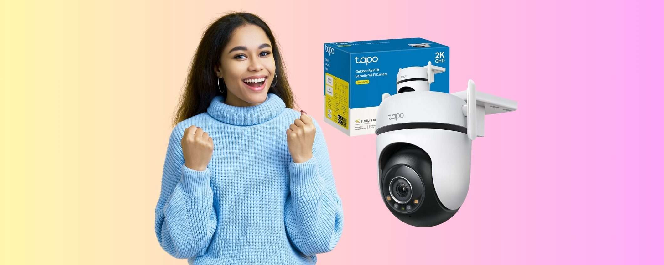Telecamera di sorveglianza WiFi Tapo: visione notturna e impermeabile (-30€) Telecamera di sorveglianza WiFi Tapo: visione notturna e impermeabile (-30€)
