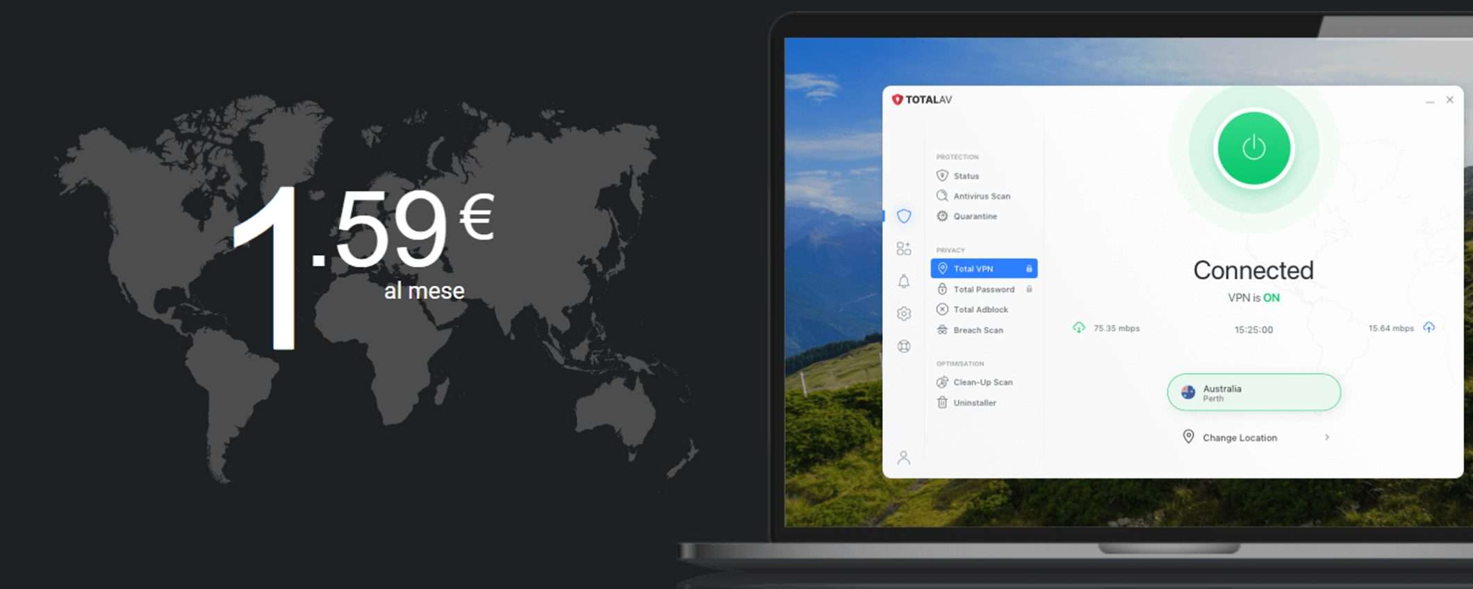 TotalAV: con meno di 2€ al mese hai VPN, Ad Block e antivirus TotalAV: con meno di 2€ al mese hai VPN, Ad Block e antivirus