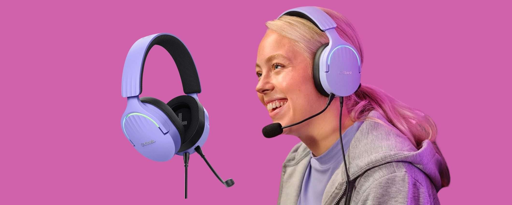 Trust Gaming GXT 490P Fayzo: cuffie gaming con microfono a pochissimo Trust Gaming GXT 490P Fayzo: cuffie gaming con microfono a pochissimo