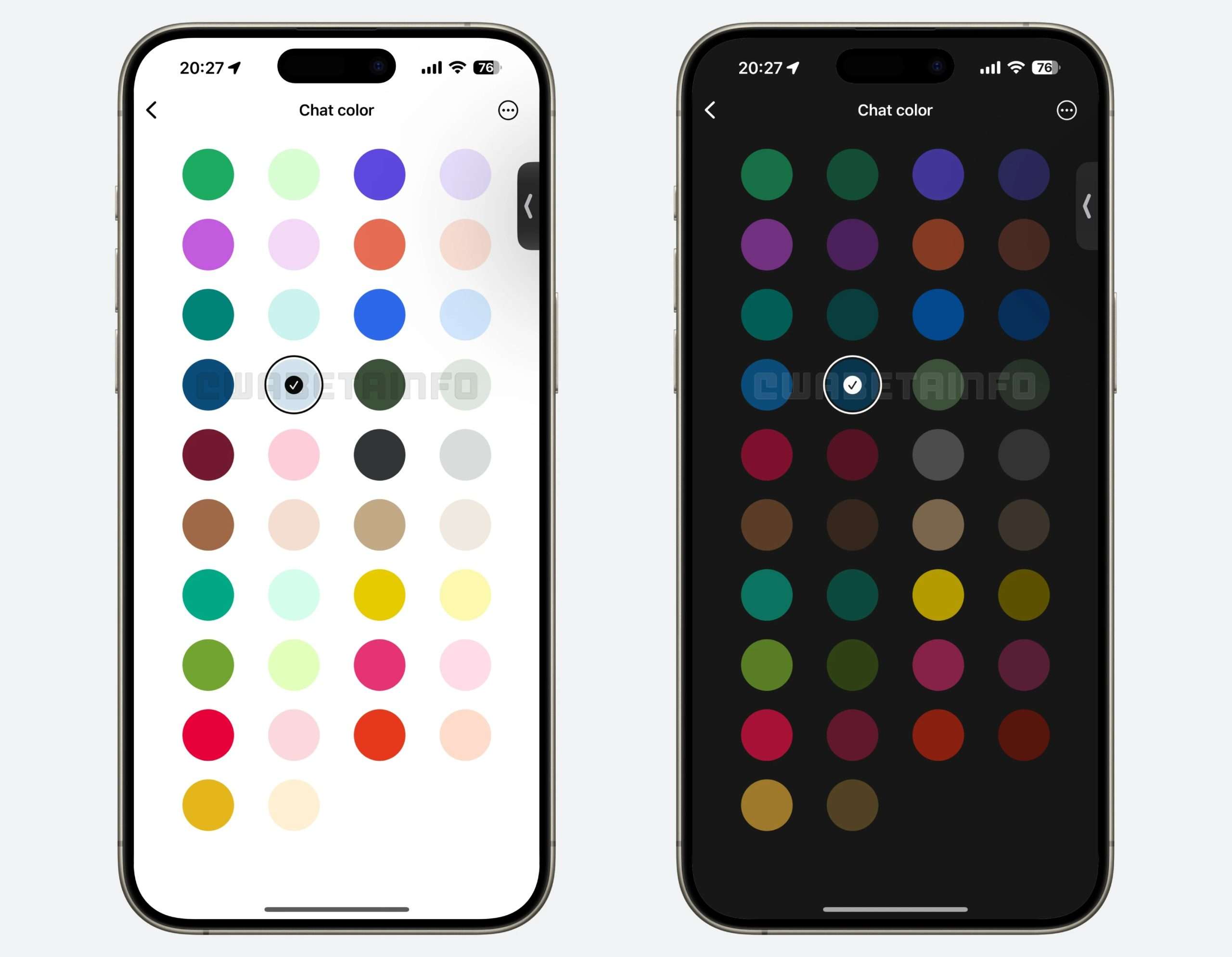 whatsapp colori temi
