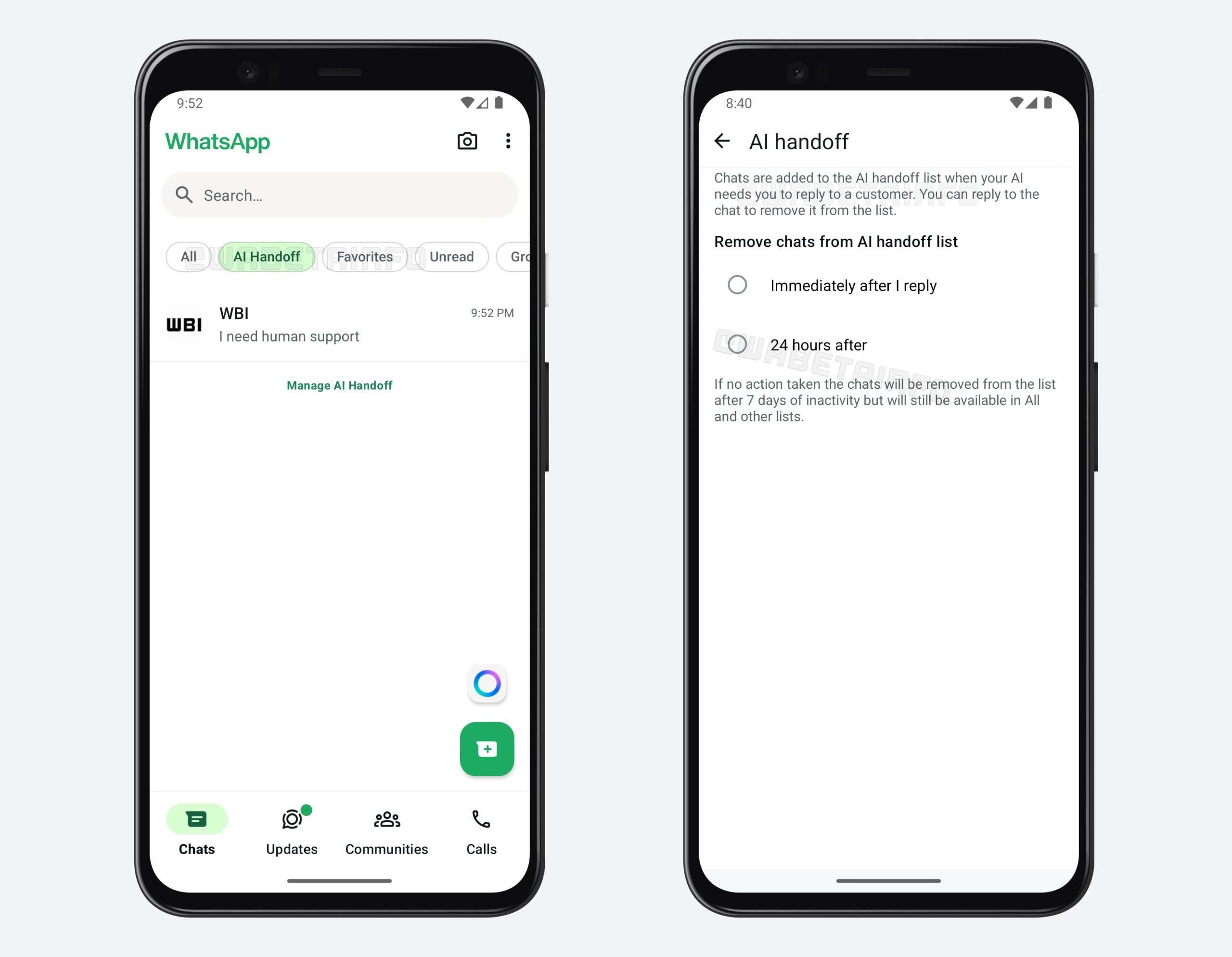 whatsapp risposte chat manuali