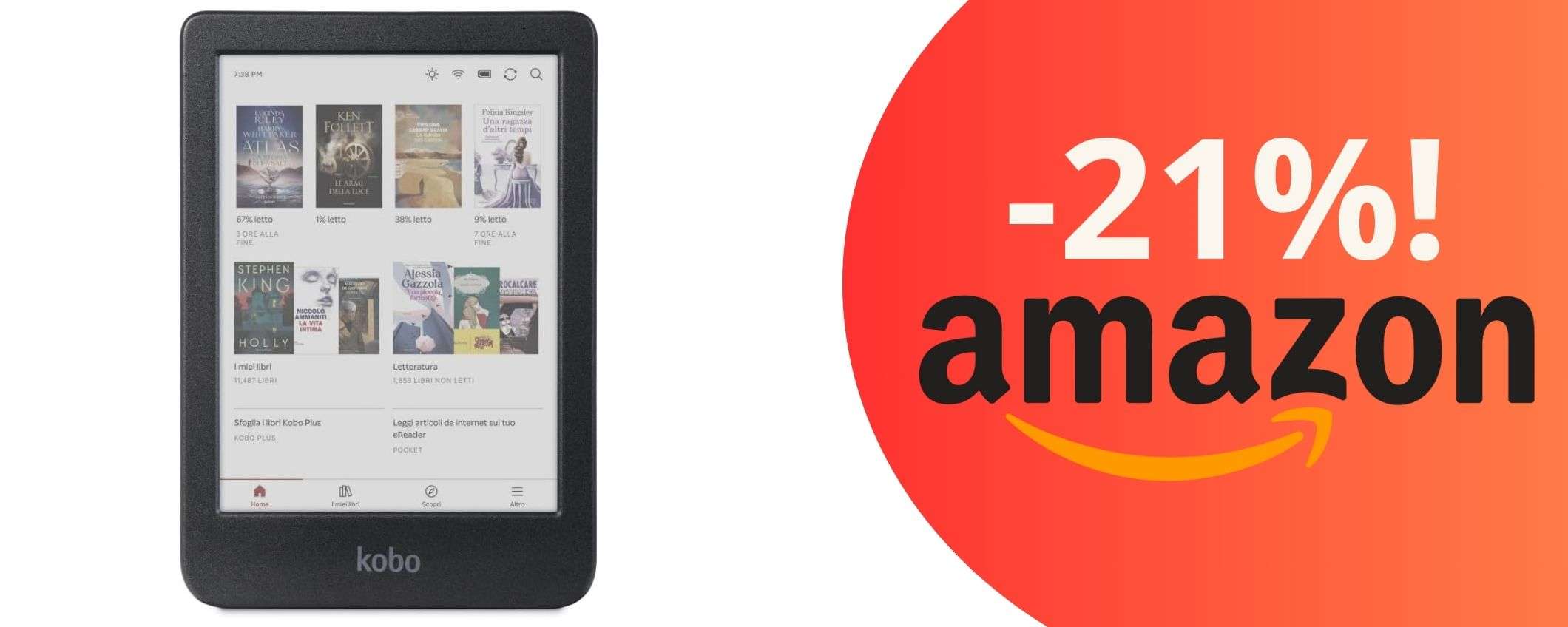 Ultima occasione per avere l’unico eReader a colori + audiolibri: l'offerta da capogiro!