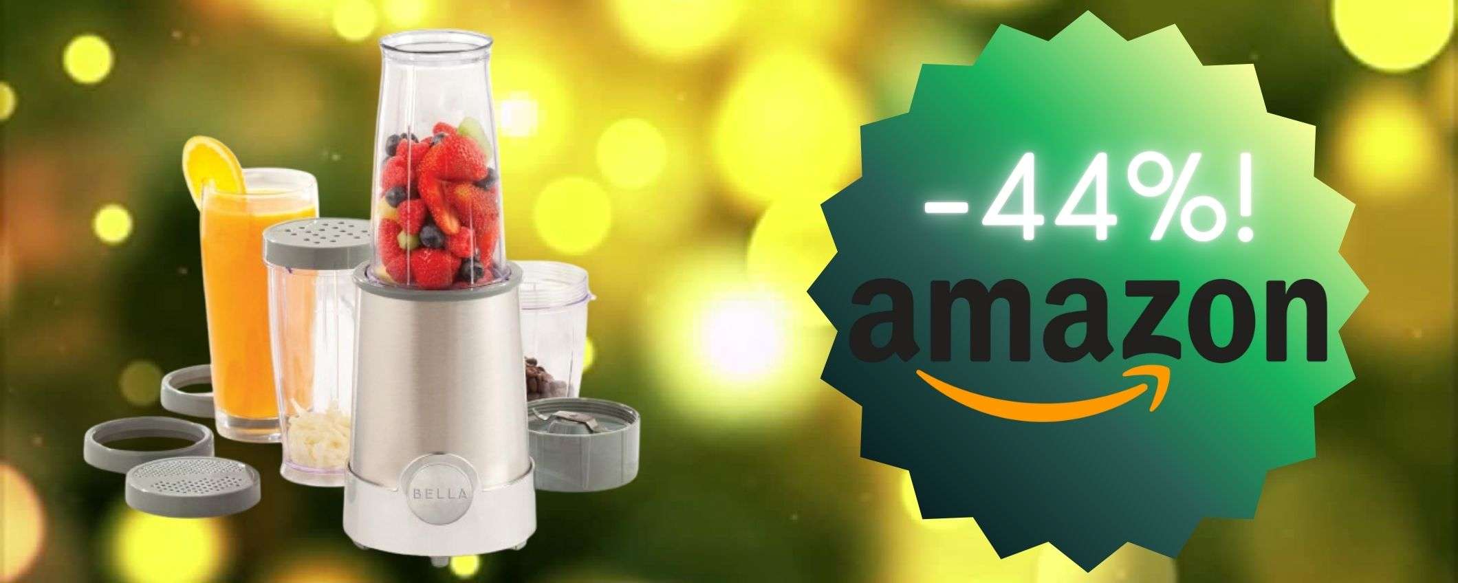 Un mini frullatore portatile estremamente versatile e multiaccessoriato: tuo a soli 17,00 €! Un mini frullatore portatile estremamente versatile e multiaccessoriato: tuo a soli 17,00 €!