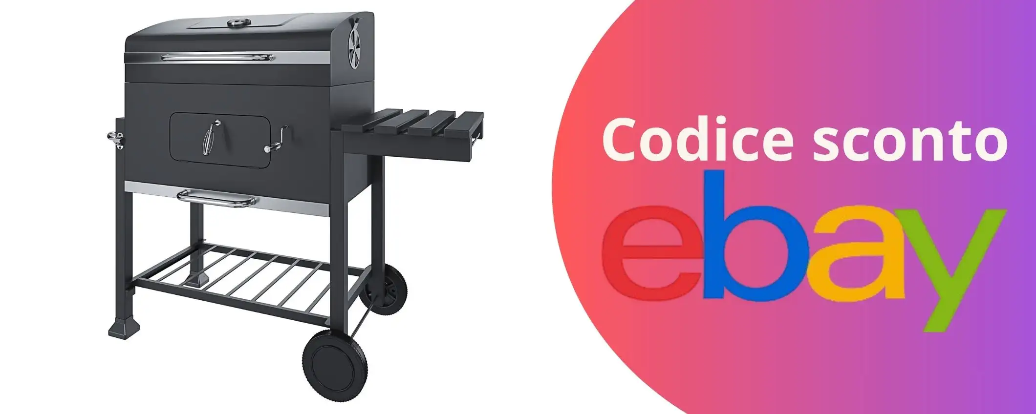 Non fartelo sfuggire: BBQ a carbone con termometro e ruote in super sconto! Non fartelo sfuggire: BBQ a carbone con termometro e ruote in super sconto!