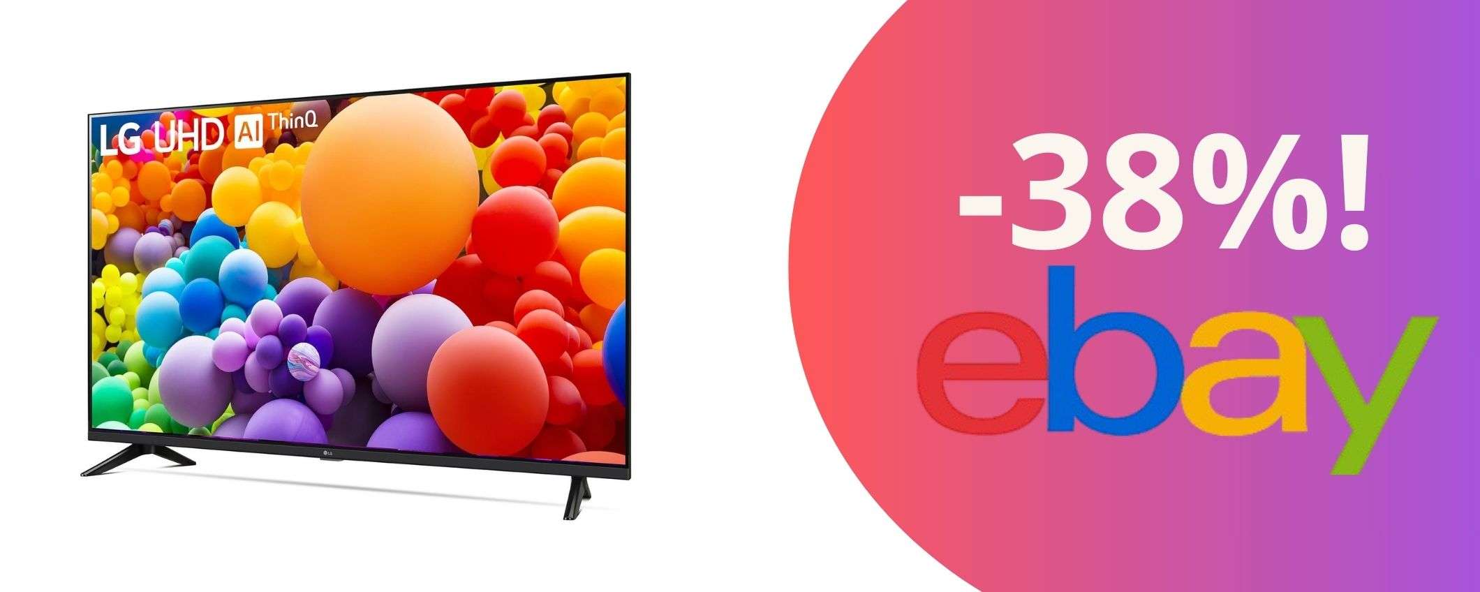 La TV smart LG di cui non potrai più fare a meno: l'offerta incredibile a tempo limitato! La TV smart LG di cui non potrai più fare a meno: l'offerta incredibile a tempo limitato!