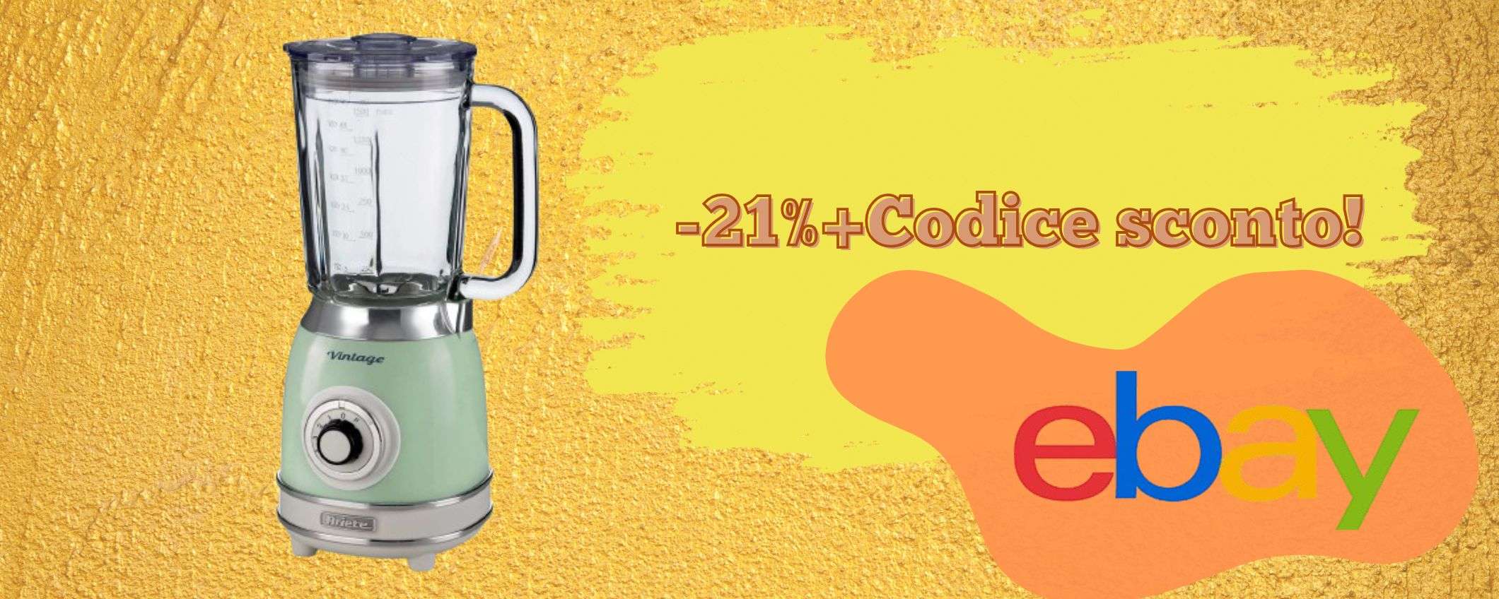 Ariete Vintage: il frullatore retrò che non puoi perdere (con doppio sconto)! Ariete Vintage: il frullatore retrò che non puoi perdere (con doppio sconto)!