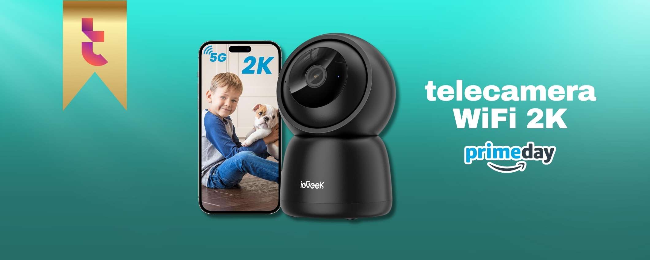 Questa telecamera 2K traccia gli spostamenti e non solo: 22€ su Amazon Questa telecamera 2K traccia gli spostamenti e non solo: 22€ su Amazon