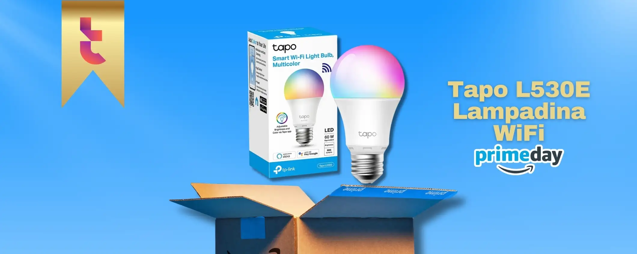 Luce LED, smart e multicolor con soli 7€ grazie a Tapo L530E Luce LED, smart e multicolor con soli 7€ grazie a Tapo L530E