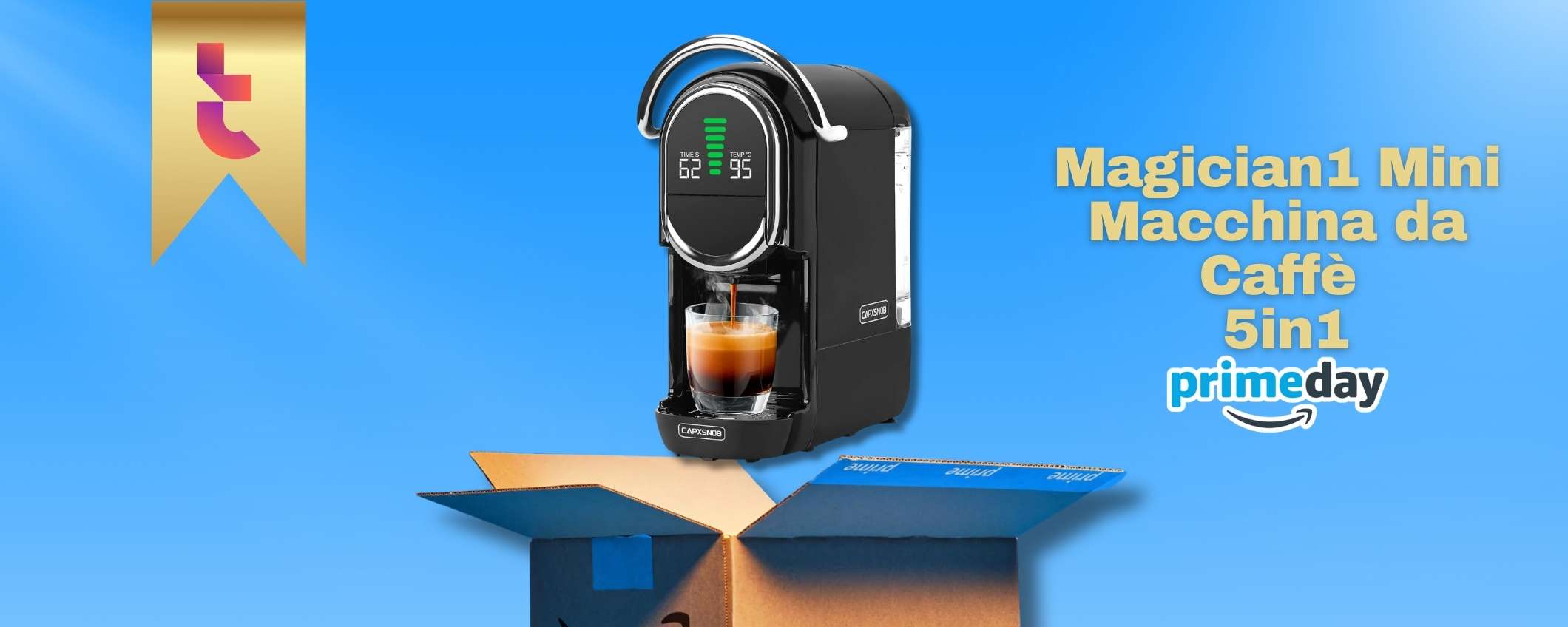Esaudisci ogni richiesta con la macchinetta da caffè 5in1: è geniale