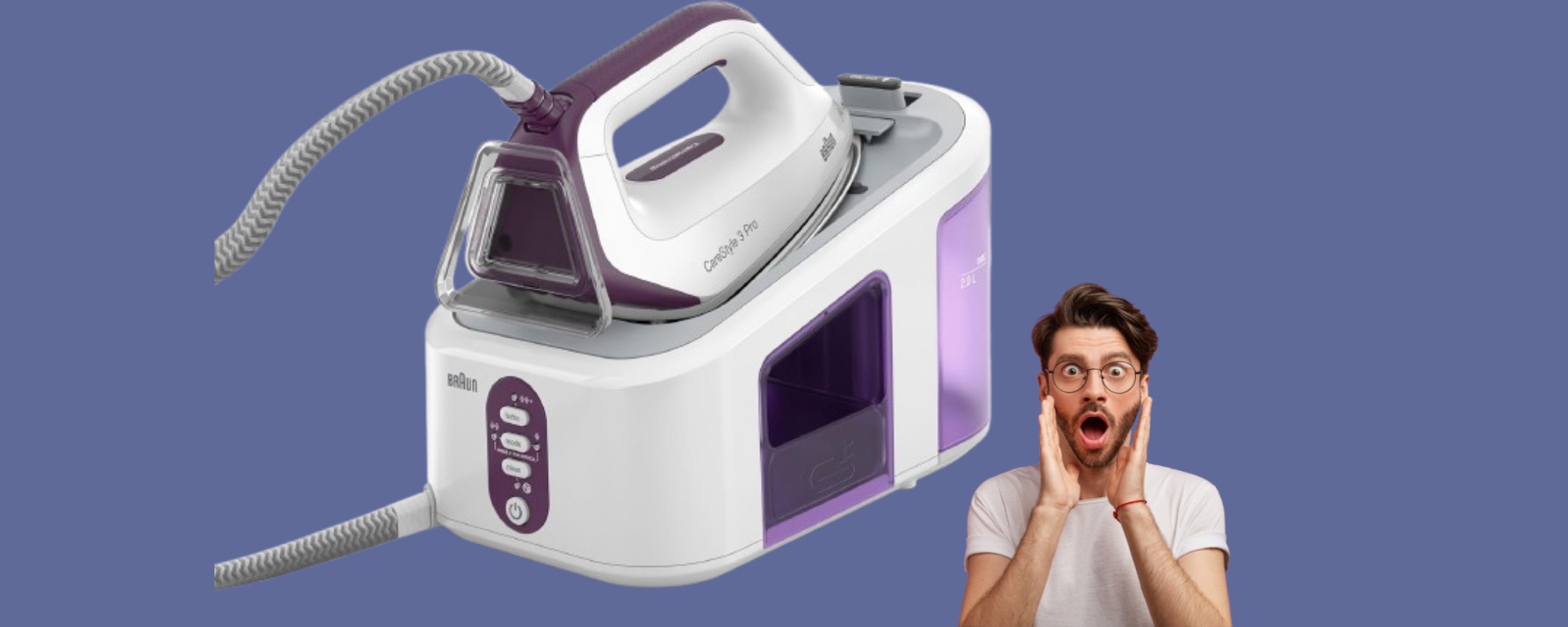Braun CareStyle3PRO: ferro da stiro con caldaia professionale