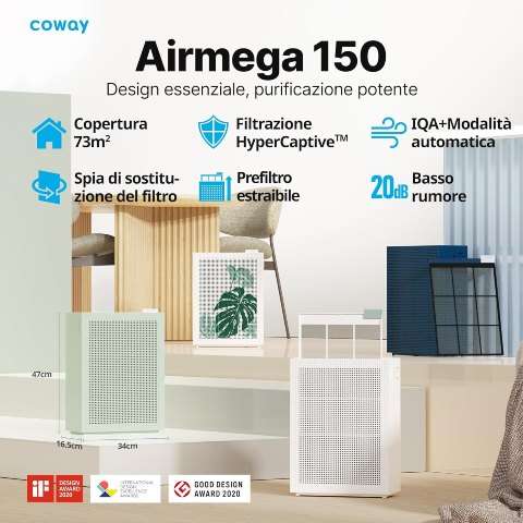 Caratteristiche Airmega 150