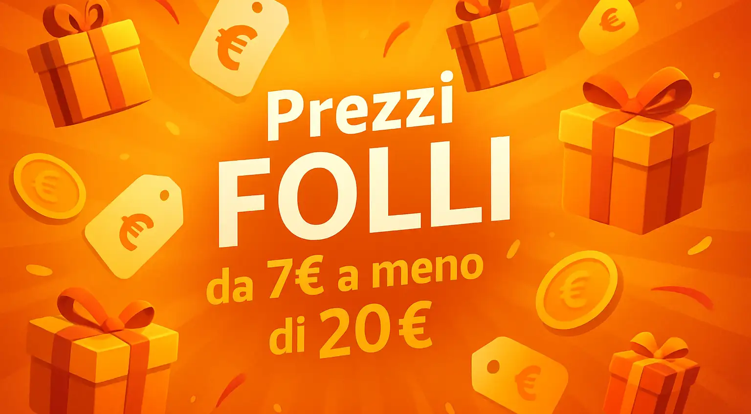 Prezzi FOLLI da 7€ a meno di 20€ su Amazon: offerte lampo da COLPO di CALORE Prezzi FOLLI da 7€ a meno di 20€ su Amazon: offerte lampo da COLPO di CALORE