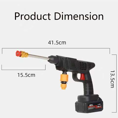 Dimensioni idropulitrice a batteria