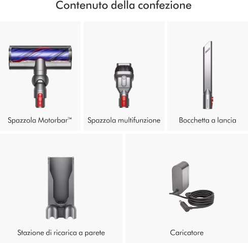 Dyson V8 Advanced contenuto confezione