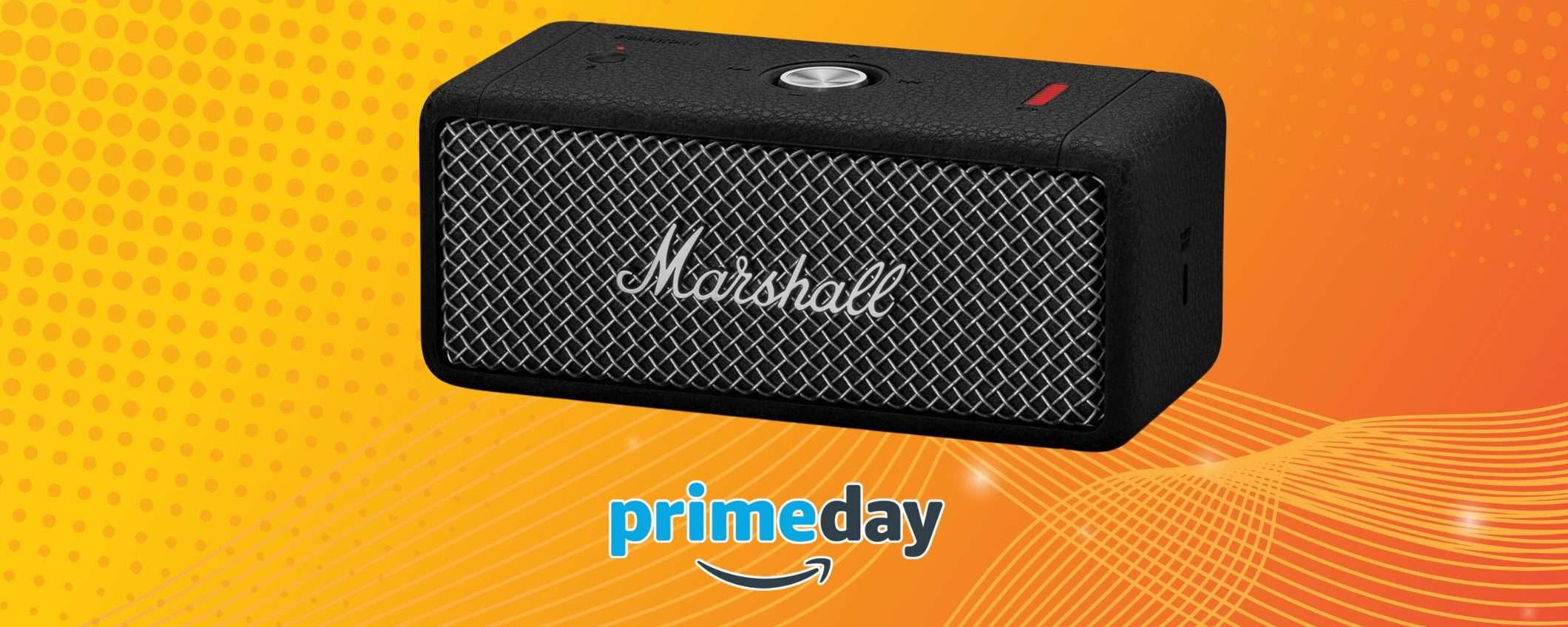 COLPO GROSSO su Amazon: altoparlante bluetooth Marshall Emberton II al 50% di sconto